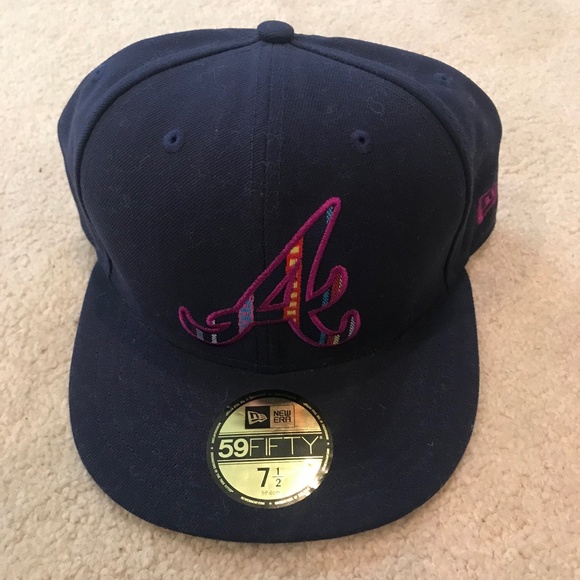 NWT NEW ERA 59FIFTY Atlanta Braves MLB Fitted Hat - Picture 3 of 4